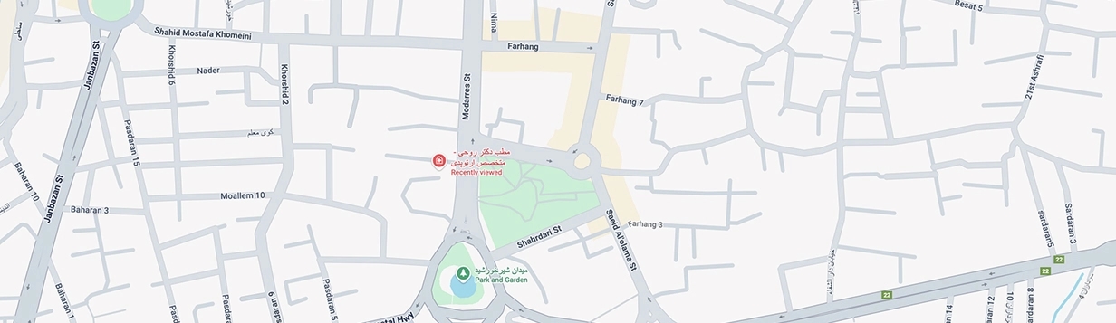 موقعیت مکانی آقای دکتر روحی